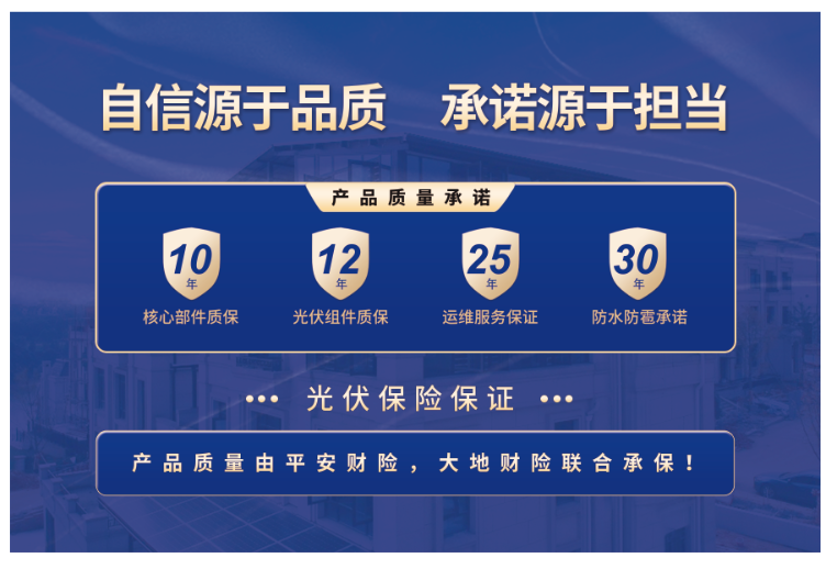 新型防水光伏直接取代屋顶，不打一滴胶，终生防水、雅观大气，还能发电赚钱！